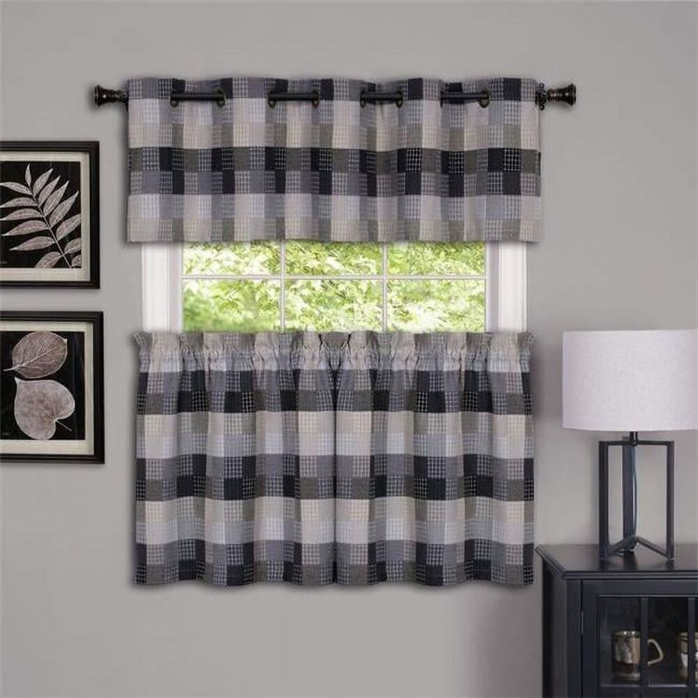 Achim Importing Harvard Tier Pair - Black - 57 x 24 in.
